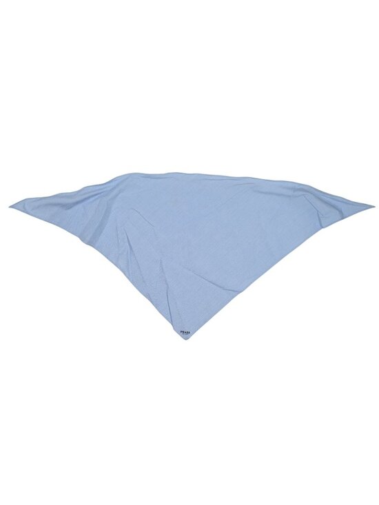 Prada Embroidered Logo Bandana in Blue main image 4